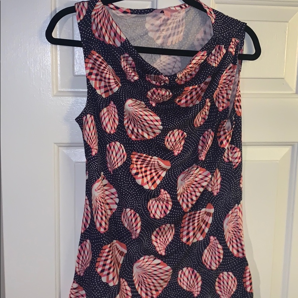 Lilly navy/orange shell camisole